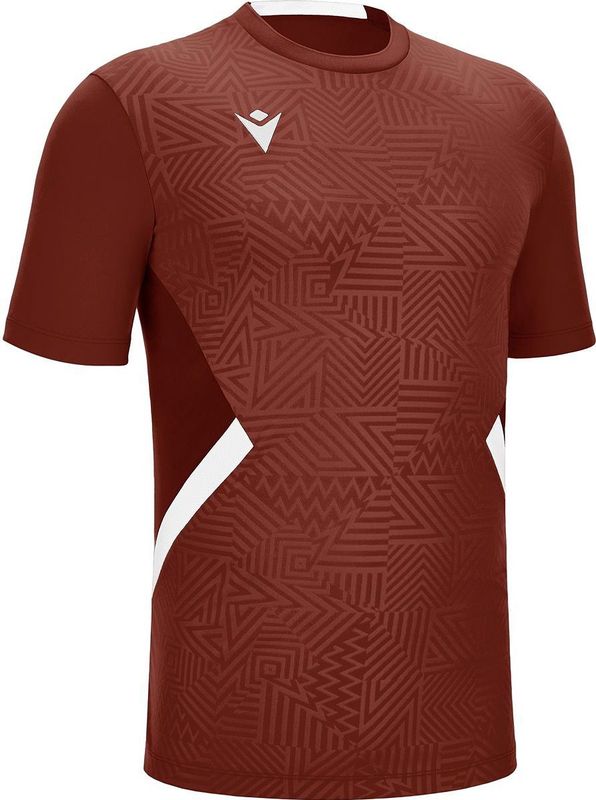 Macron - Shedir Shirt - Korte Mouw - Bordeaux / Wit