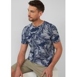 s.Oliver - Shirt - Marine/Wit - T-shirt - Bloemenprint