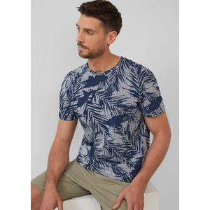 s.Oliver - Shirt - Marine/Wit - T-shirt - Bloemenprint