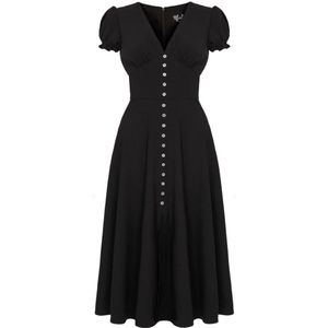 Hell Bunny Jinx Dames Medium-lengte jurk - zwart - S