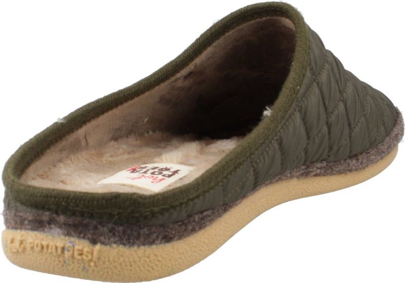 Gioseppo - Stafford - Pantoffels - Khaki - Uitneembaar Voetbed - Natuurrubberen Zool