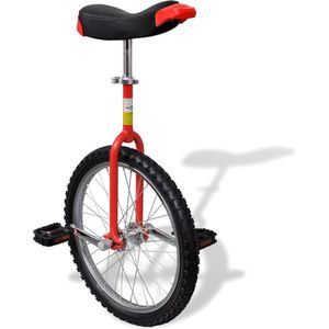 Eenwieler verstelbaar (rood / 20 inch)