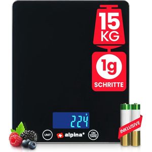 Digitale Keukenweegschaal tot 15 kg - Nauwkeurig en Praktisch met Tara-functie