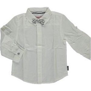 Boboli Jongens Overhemd - Wit - Maat 98