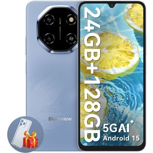 Blackview - SHARK 6 - Smartphone - Blauw - 5G - 24 GB RAM - 128 GB ROM - 6,88 inch