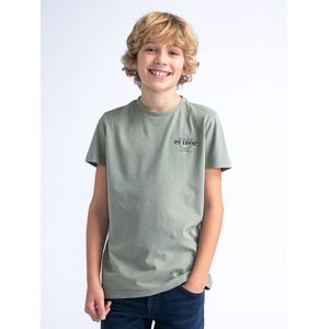 Petrol Industries - Jongens Backprint T-shirt Sungold - Groen - Maat 104