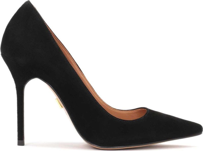 Pumps - Zwart - Hoogwaardig Suède - Slanke Hak - Dames