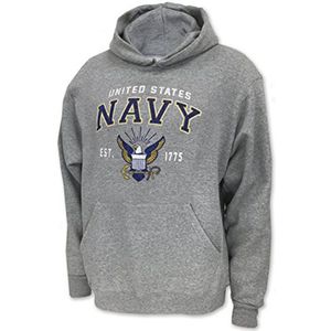 Navy Eagle Est. 1775 Hoodie - Marineblauwe Truien voor Heren
