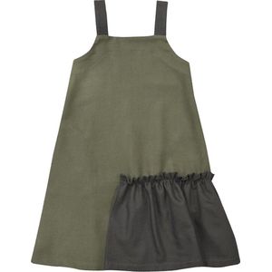 HEBE - jurk - spagettibandjes - khaki - Maat 134/140