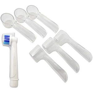 6 Elektrische Tandenborstelbeschermkappen - Koker voor Ronde Koppen