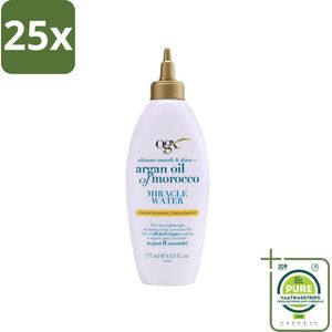 25 x OGX - Argan Oil of Morocco - Miracle Water - Lichtgewicht Hydratie - 177 ml - Grootverpakking - Argan Olie Haar - Hydraterende Spray - Leave-in Conditioner - Haar Glans - Haar Verzorging