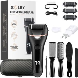 Xolby® Eeltverwijderaar - Professionele Eelt verwijderaar - Electric callus remover - voetvijl - Eeltrasp - Eeltvijl - 15-delige pedicure set - PX7 - USB lader - Eeltverwijderaars - Eeltmesjes - Likdoorn - Eksteroog