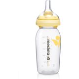 Medela Calma speen voor fles | Flesspeen voor gebruik met de opvangflessen van Medela | Zonder BPA | Ventilatiesysteem | 250 ml