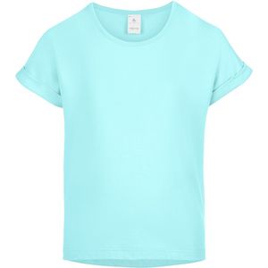 Merry Style Meisjes T-shirts Sport – Meisjes Crop – Gym – Yoga – Hardlopen – LichtTurkoois – 152 - MS-MS10-468-BL