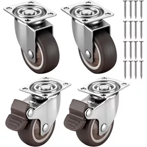 Koffer Wielen Vervanging 4 Stks Flexibele Bagage Wiel Praktische Vervanging Roller Schroef Duurzaam Stil Met Reparatie Tool Reisaccessoires Solid Koffer Bagage Wielen Vervanging (60mm X 18mm