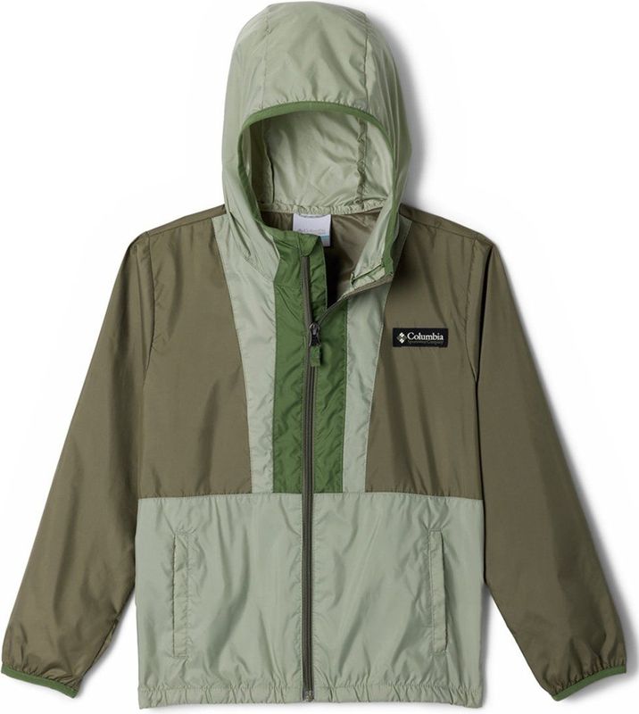 Columbia Kids Back Bowl II Hooded Windbreaker Windjack (Kinderen |olijfgroen)