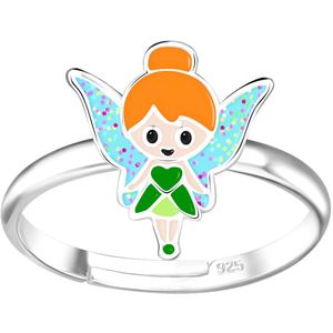 Joy|S - Zilveren elfje ring - verstelbaar - fee - voor kinderen
