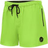 Ladeheid LA-LA40-199-SWS Heren Zwembroek - Zwemshorts - met zijzakken en achterzak - sneldrogend - met binnenslip van mesh - Koordsluiting - Polyester - Lichtgroen - S