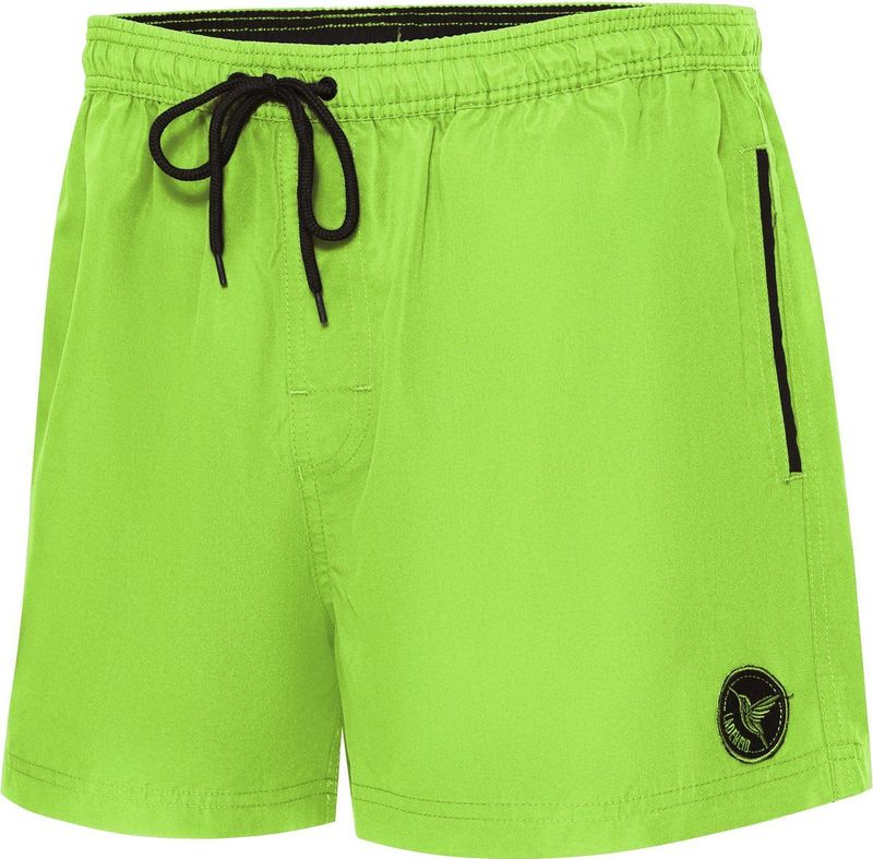 Ladeheid LA-LA40-199-SWS Heren Zwembroek - Zwemshorts - met zijzakken en achterzak - sneldrogend - met binnenslip van mesh - Koordsluiting - Polyester - Lichtgroen - S