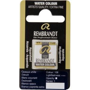 Rembrandt water colour napje Opaque White (106)