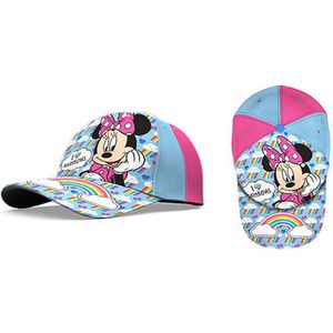 Disney Minnie Mouse Pet - 100% Katoen - Blauw - Roze - 1 Stuks