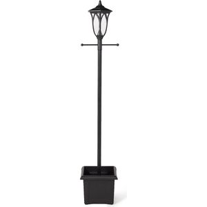Luxform Westminster 2m 80 Lumen Solar Lantaarnpaal met Plantenbak zwart