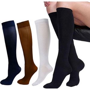 New Age Devi - Compressiekousen/ Steunkousen/ Duopack/ Man/ Donkerblauw/ Maat L/XL