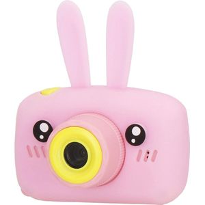 Springos Digitale Camera - Kindercamera - Kindvriendelijk - Konijn - Roze - 40MPX