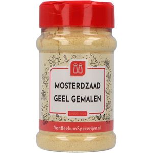 Van Beekum Specerijen - Mosterdzaad Geel Gemalen - Strooibus 120 gram