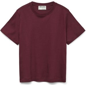 Vero Moda - T-shirt Awnaima Ss O-neck - Zinfandel - Dames