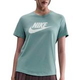 Nike - Big Swoosh Essential - T-shirt - Blauw/Wit - Dames