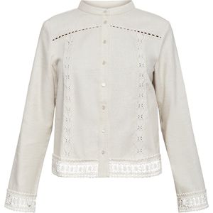 SISTERS POINT Ejba-sh - Dames Blouse - Sand mel. - Maat M