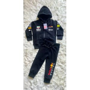 Red Bull Racing F1 Baby Anorak Tracksuit Joggingpak | Navy | 100% katoen | Verstappen 1 | F1 Baby Fans | Ideaal F1 cadeau | Maat 68 | 3-6 MND