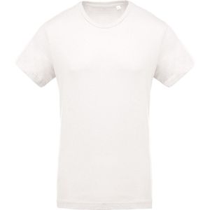 Kariban Heren Organische Bemanningsleden Hals T-Shirt (Crème)