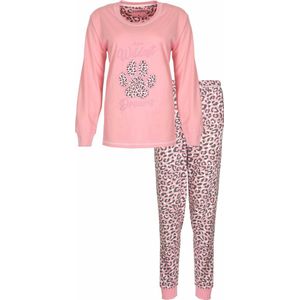 Irresistible Dames Pyjama - Lange Mouwen - Licht Roze - Maat S
