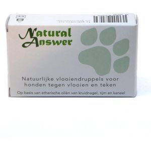 Natuurlijke vlooiendruppels tegen vlooien en teken voor honden | Natural Answer (1-8 kg)