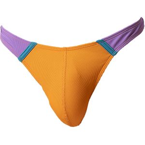 Barcode Berlin Uril Swim Thong Orange-Lila-Blue - MAAT L