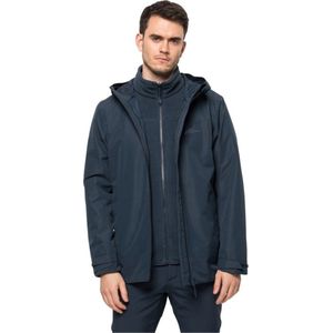 Jack Wolfskin Taubenberg3in1 Jacket Men - Outdoorjas - Heren - Blauw - Maat XXXL