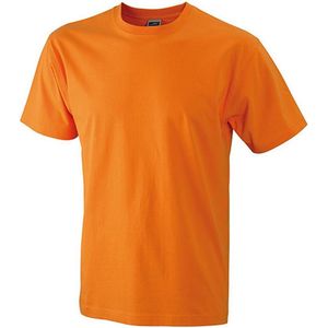 James and Nicholson - Heren Workwear T-Shirt (Oranje)