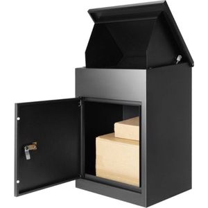 Anti-Diefstal Mailbox - Pakketbrievenbus - Muur Gemonteerd - Waterdicht - Zwart