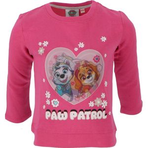 Paw Patrol Hologram Sweater - Maat 110/116 - Katoen - Roze - Meisjes