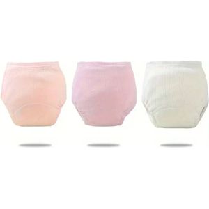 Kinderondergoed 3 zindelijkheidsbroekjes roze uitwasbaar maat 92/98