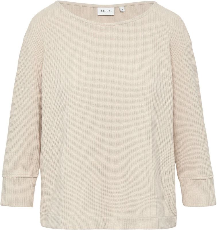 comma - Sweatshirt - U-boot Halslijn - 3/4 Mouwen