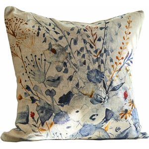 LOBERON Kussenhoes Carroll blauw/beige