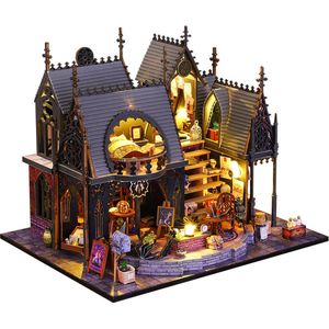 Premium Miniatuur XXL bouwpakket - Bouwpakket - Voor Volwassenen (14+) - Modelbouwpakket - DIY - Poppenhuis – incl. Led Licht, Muziek en bescherming - Harry Potter