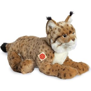 Hermann Teddy Knuffeldier Lynx - zachte pluche stof - premium knuffels - lichtbruin - 45 cm