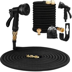 Betaalbare Goederen® tuinslang - zwart - 100FT - tuinslanghaspel - tuinslang flexibel - tuinslangen - tuinslang haspel - tuinslang gardena