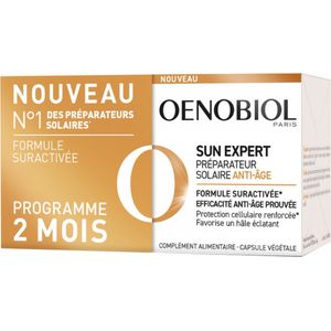 Oenobiol Sun Expert Anti-Ageing Zonnepreparaat Set van 2 x 30 Capsules