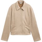 TOM TAILOR - Blazer - Beige - Normale Pasvorm - Lange Mouw