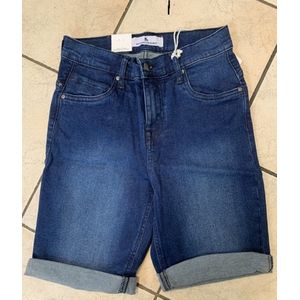 Brams Paris dames short - korte broek dames - Julia - dark blue denim - maat 33